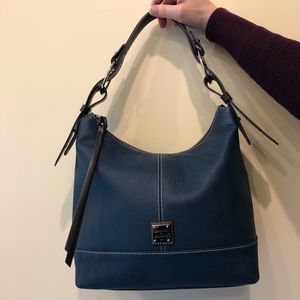 New Dooney & Bourke Pebble Grain Hobo teal bag